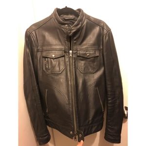 Armani exchange leather jacket